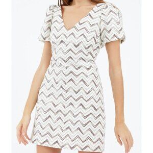 NWT Greylin Cali Sequins Chevron Mini Dress Size S